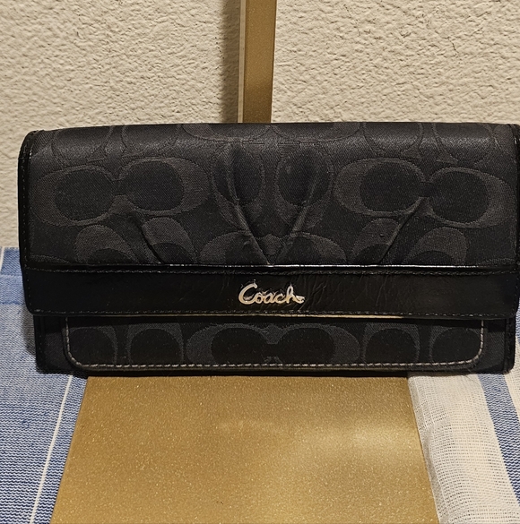 Coach Handbags - Coach Black Wallet